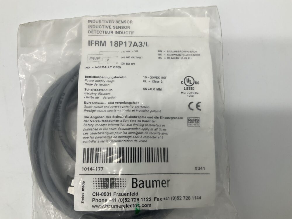 New Original Sealed Package BAUMER IFRM 18P17A3/L