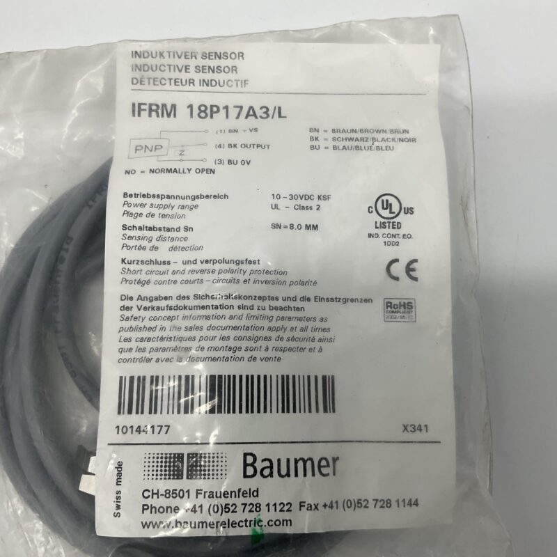 New Original Sealed Package BAUMER IFRM 18P17A3/L