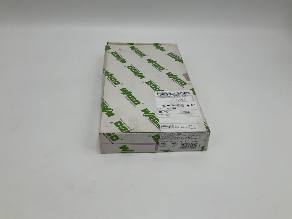 New Original Sealed Package WAGO 100X280-826