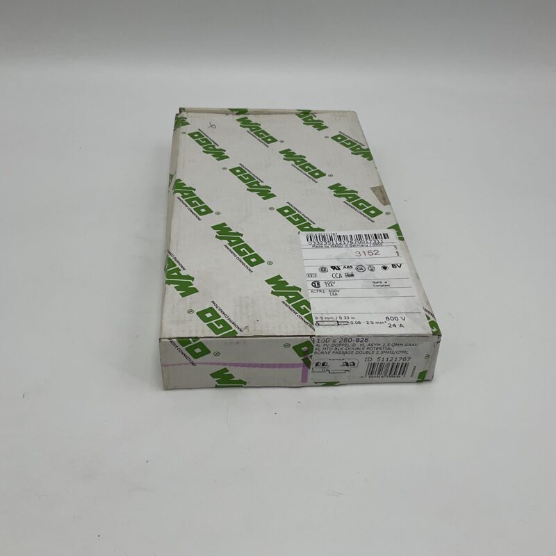 New Original Sealed Package WAGO 100X280-826