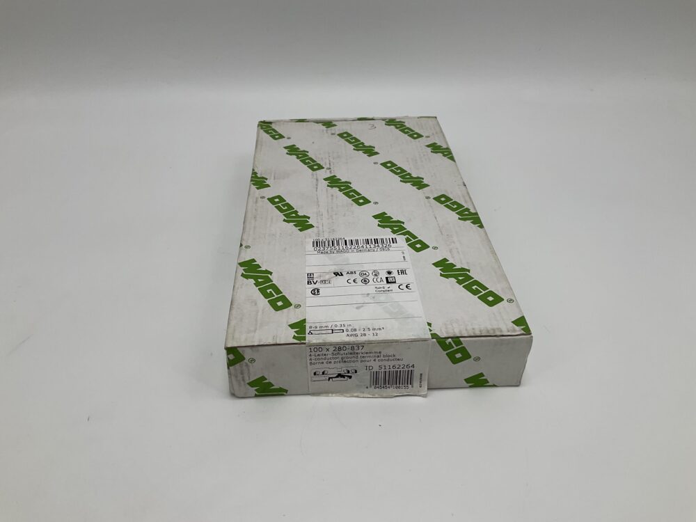 New Original Sealed Package WAGO 100X280-837