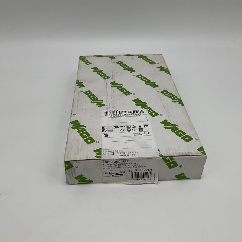 New Original Sealed Package WAGO 100X280-837