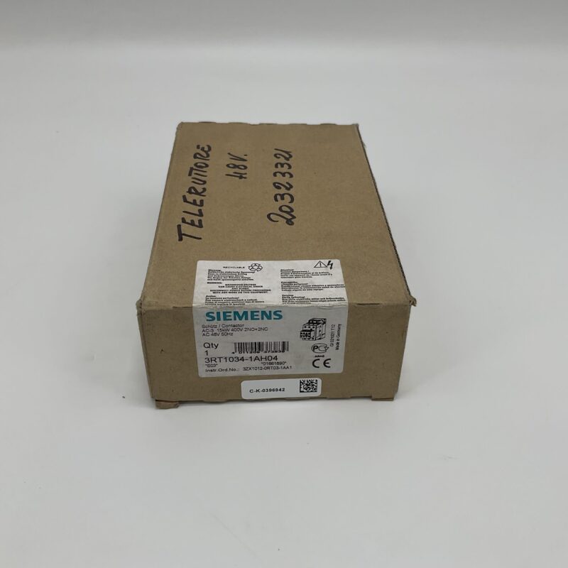 New Original Open Package SIEMENS 3RT1034-1AH04