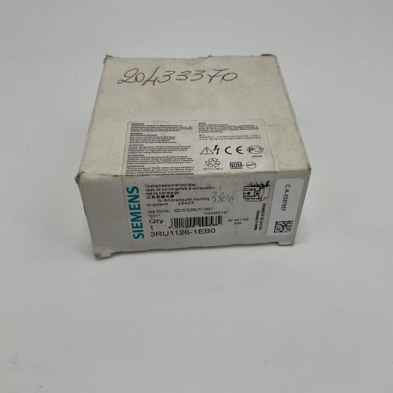 New Original Open Package SIEMENS 3RU1126-1EB0