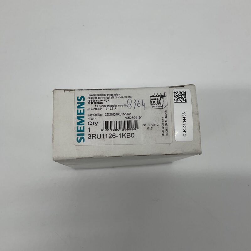 New Original Open Package SIEMENS 3RU1126-1KB0