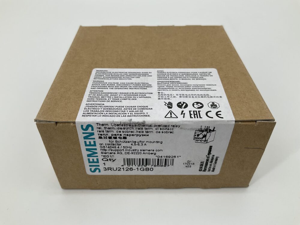 New Original Sealed Package SIEMENS 3RU2126-1GB0