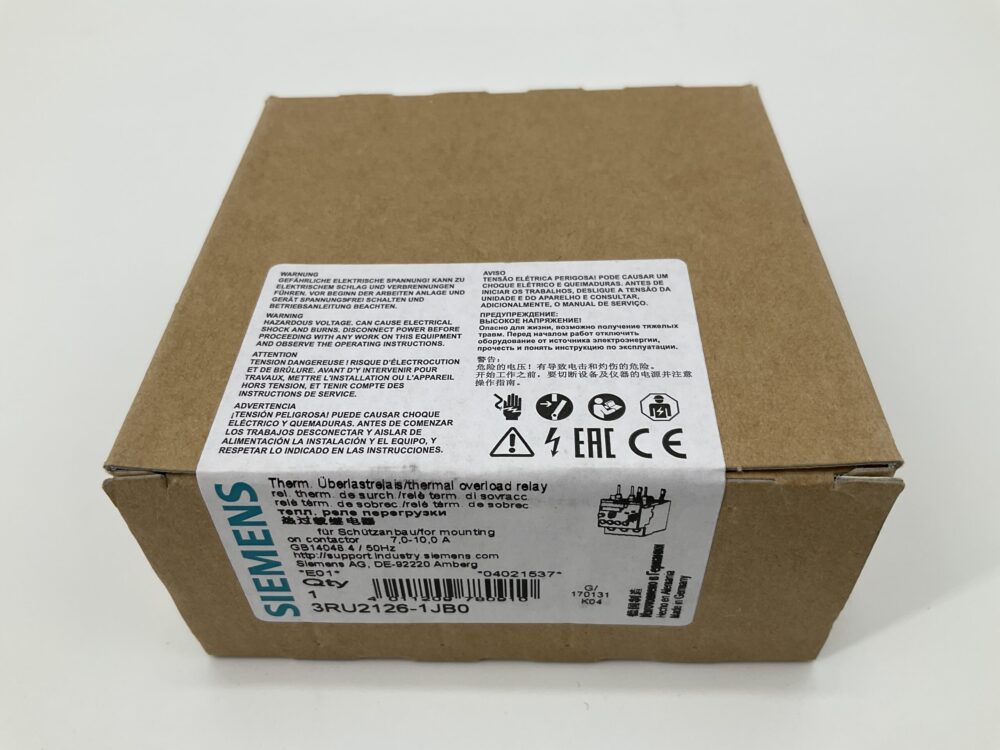 New Original Sealed Package SIEMENS 3RU2126-1JB0