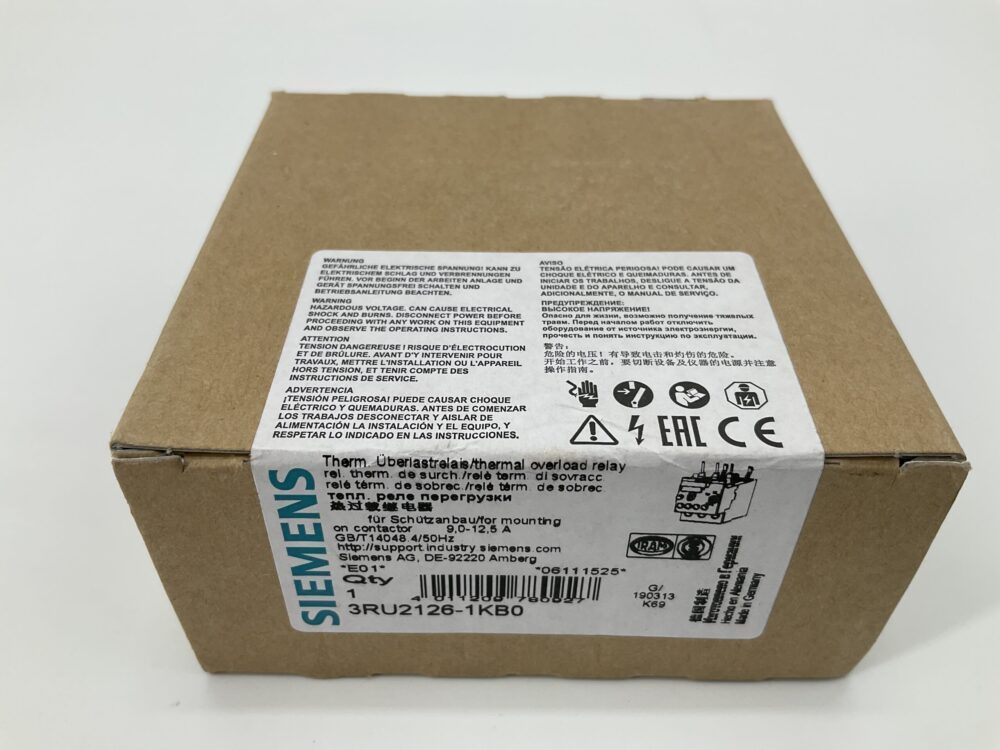 New Original Sealed Package SIEMENS 3RU2126-1KB0