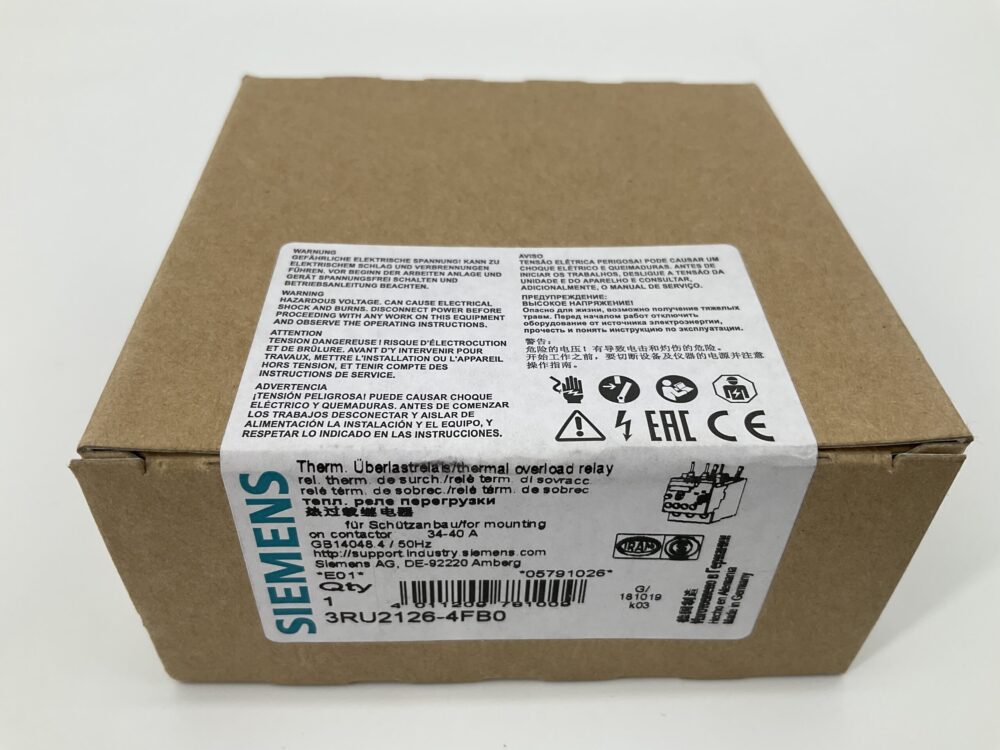 New Original Sealed Package SIEMENS 3RU2126-4FB0