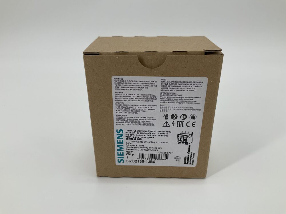 New Original Sealed Package SIEMENS 3RU2136-1JB0