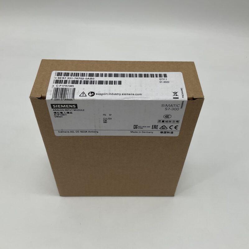 New Original Sealed Package SIEMENS 6ES7331-7KF02-0AB0