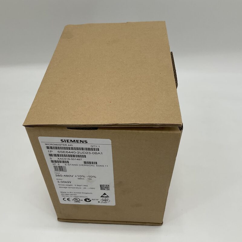 New Original Sealed Package SIEMENS 6SE6440-2UD23-0BA1