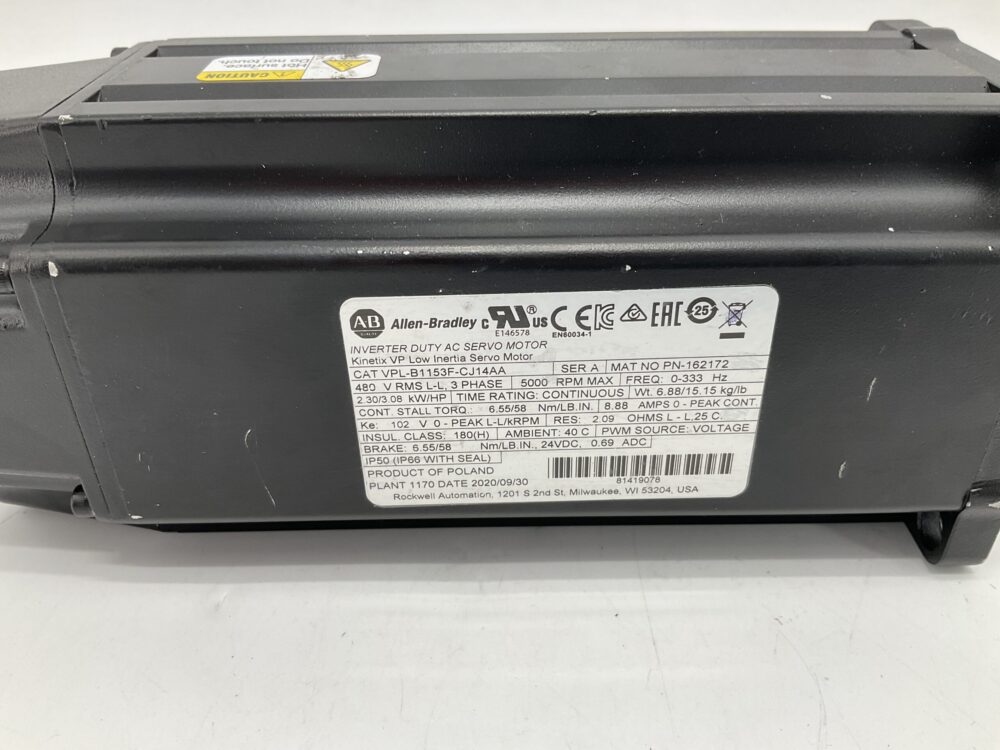 Used Clone Package ALLEN BRADLEY VPL-B1153F-CJ14AA